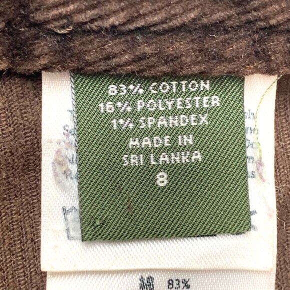 Eddie Bauer Classic Cocoa Brown Mid Rise Flared Leg Thin Wale Corduroy Pants - Picture 4 of 10